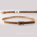 Rivet Decorated Leather Belt for Women
